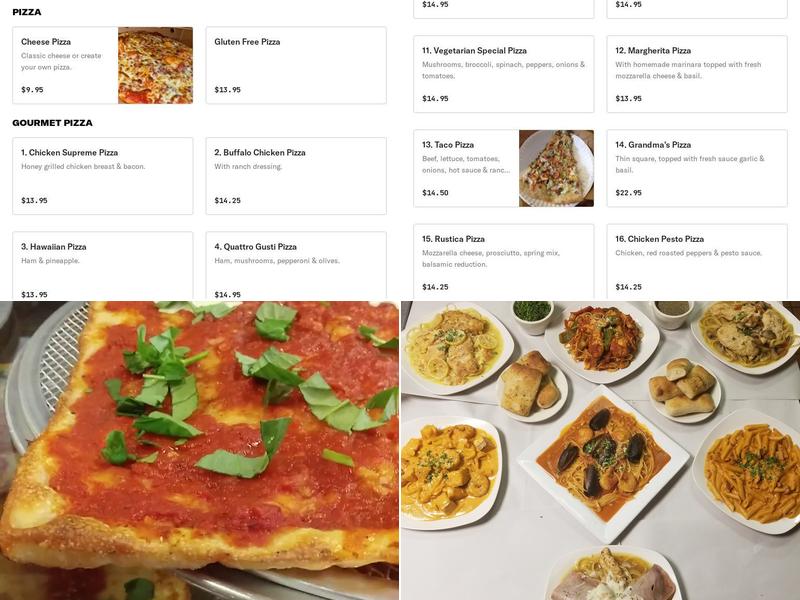 Italian Express Menu