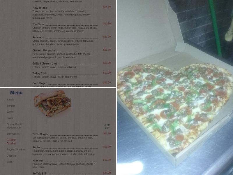 Italian Friendly Pizza-Grinder Menu