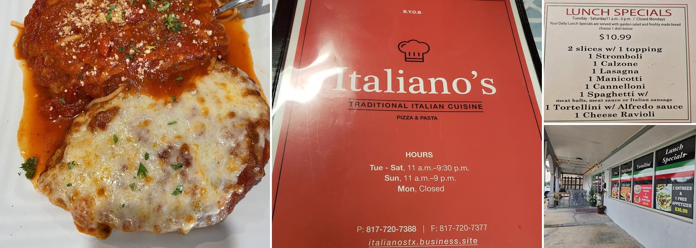 Italiano's Restaurant Menu