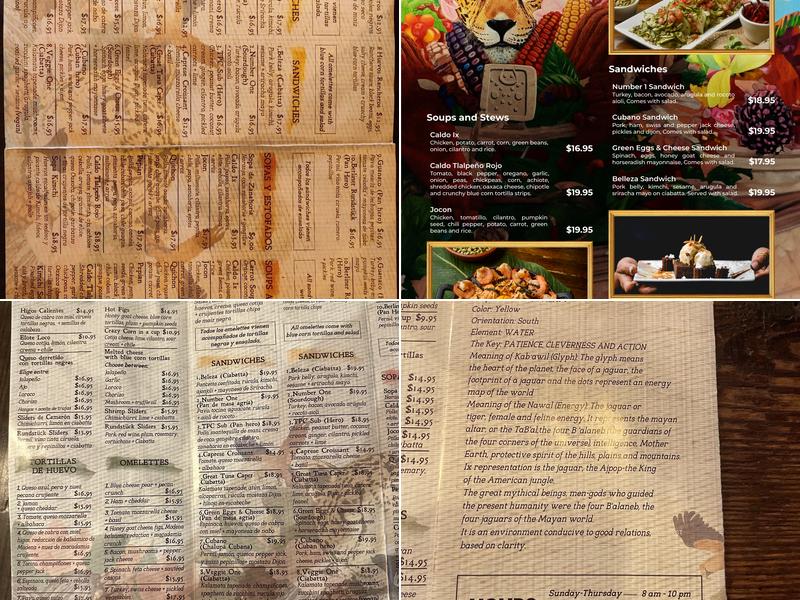 Ix Restaurant Menu
