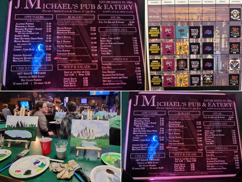 J. Michael's Pub & Eatery Menu