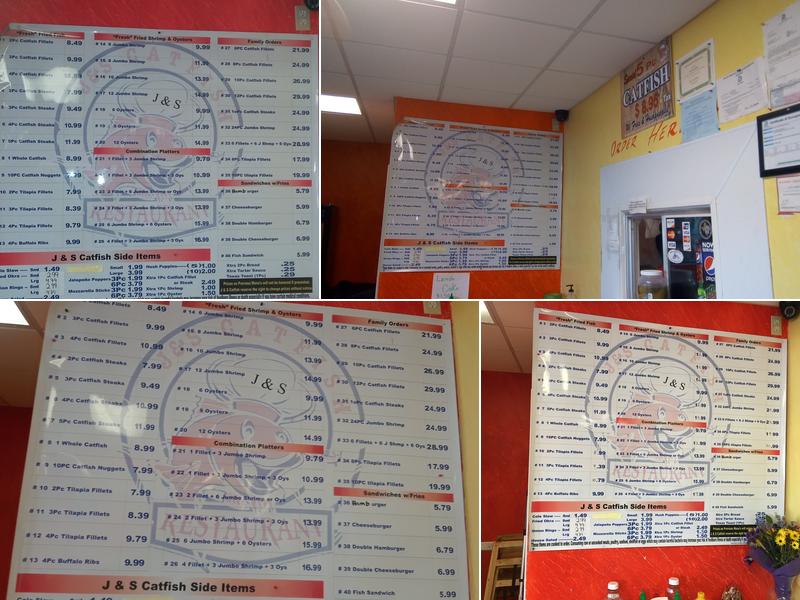 J & S Catfish Menu