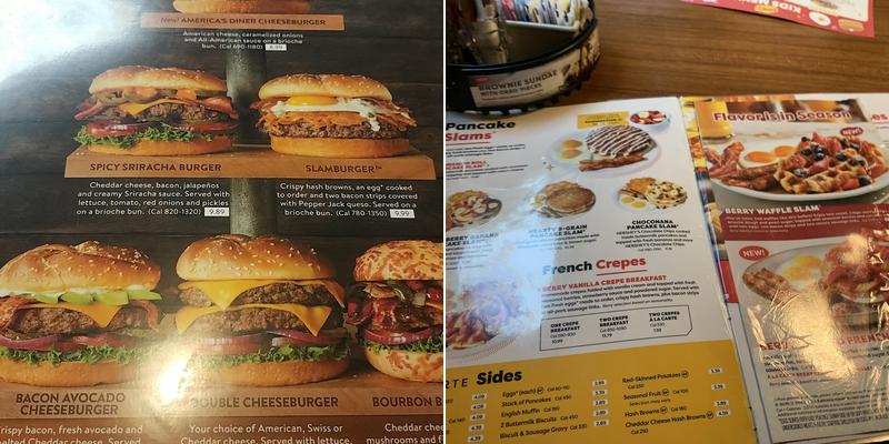 Denny's Menu
