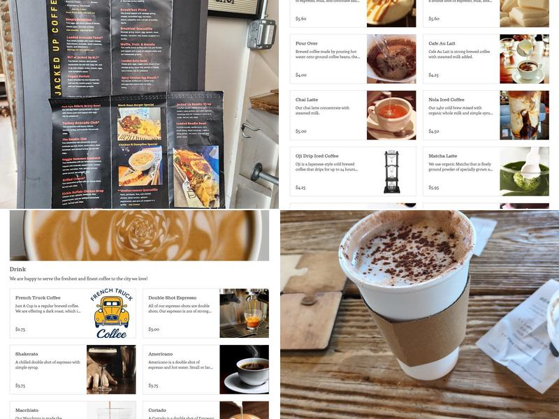 Jacked Up Coffee Bar Menu