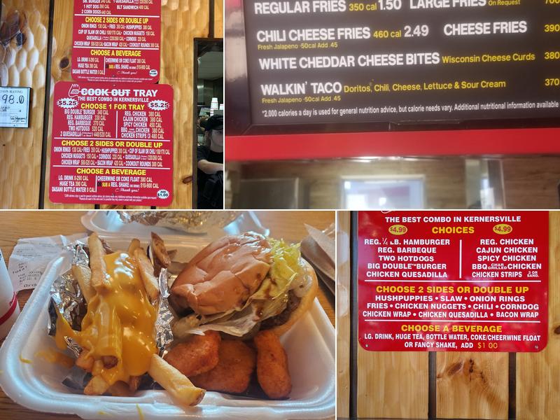 Cook Out Menu