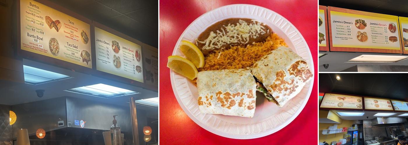 Jaimito's Burritos Menu