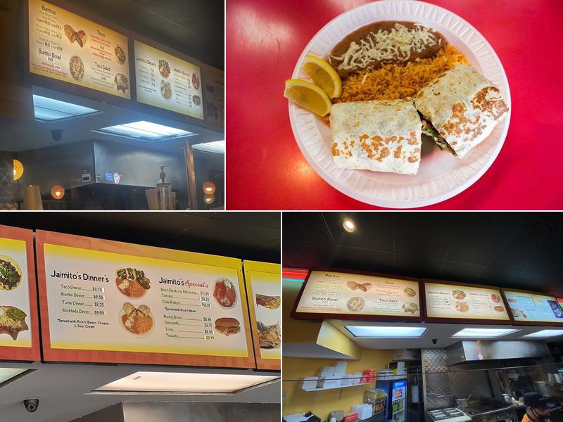 Jaimito's Burritos Menu