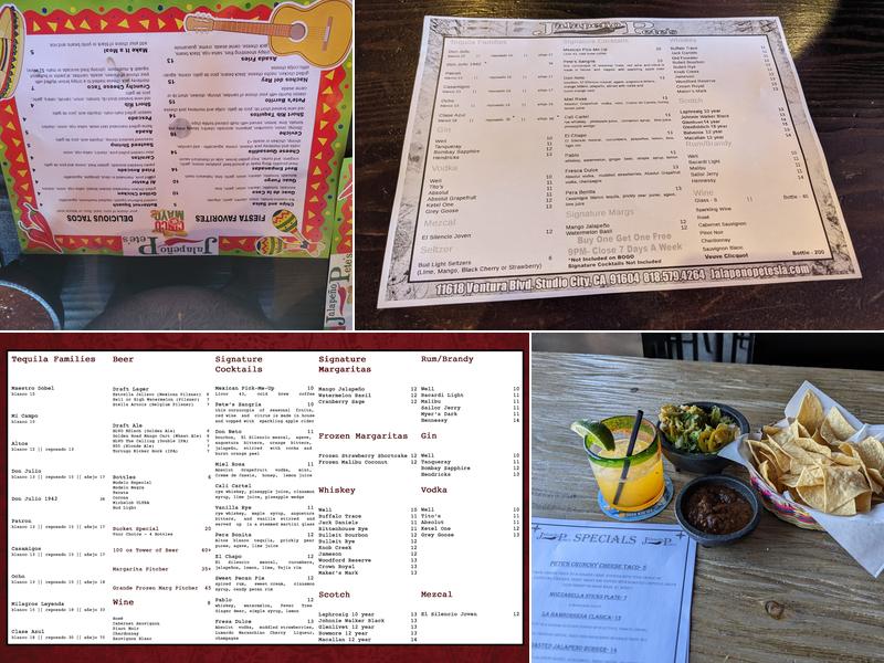 Jalapeno Pete's Menu