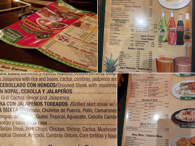 Jalapeños Menu
