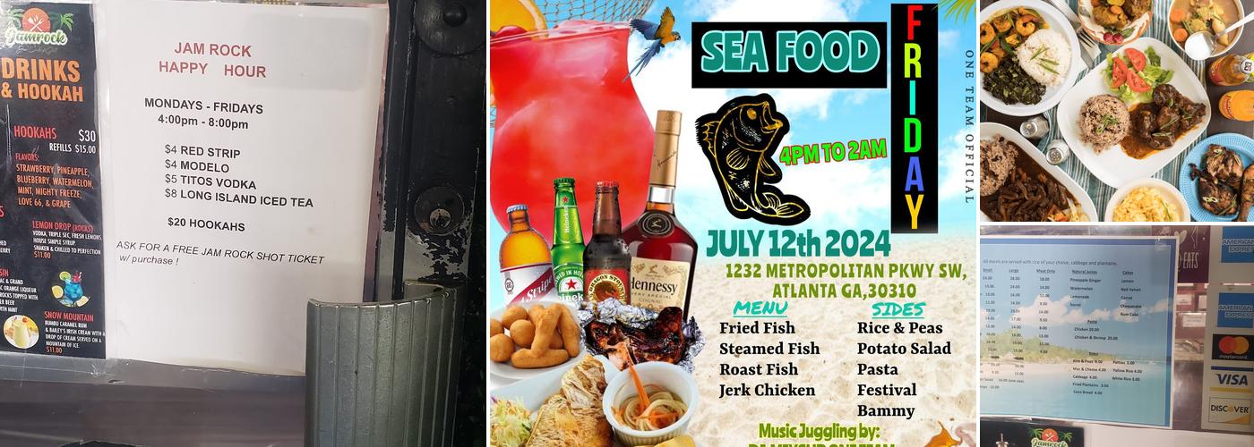 Jamrock Jerk Center & Grill Menu