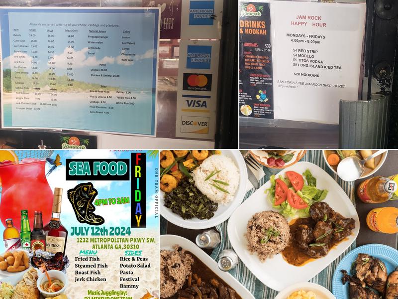 Jamrock Jerk Center & Grill Menu