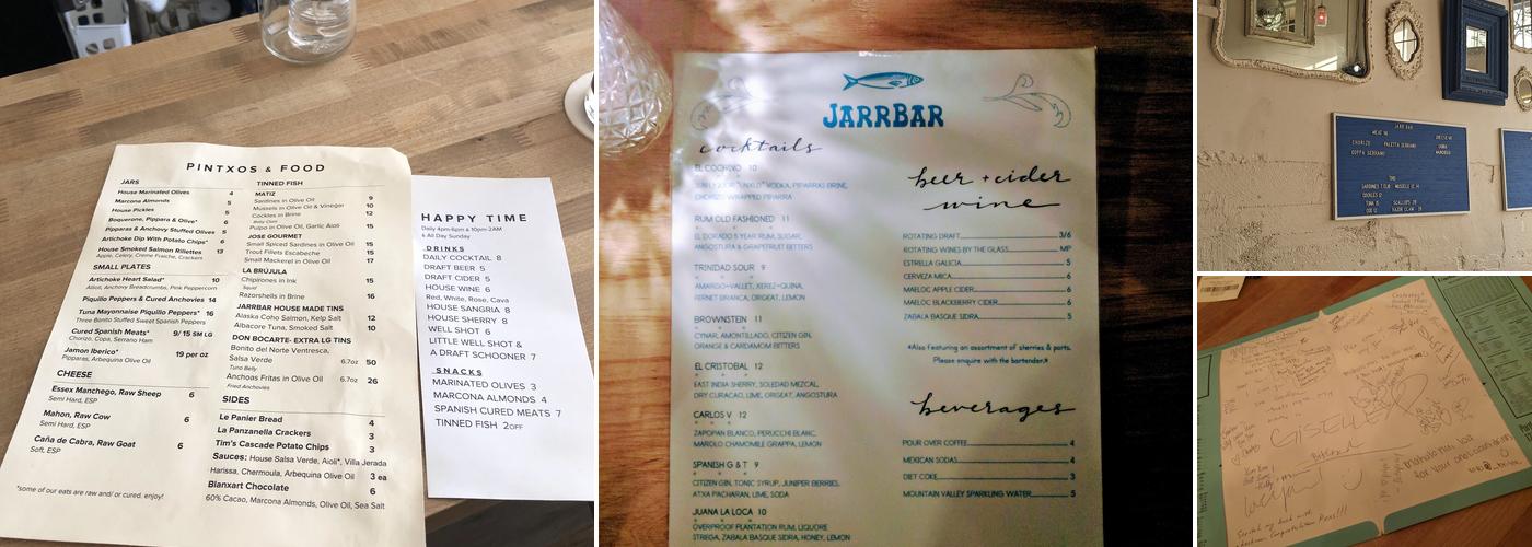 JarrBar Menu