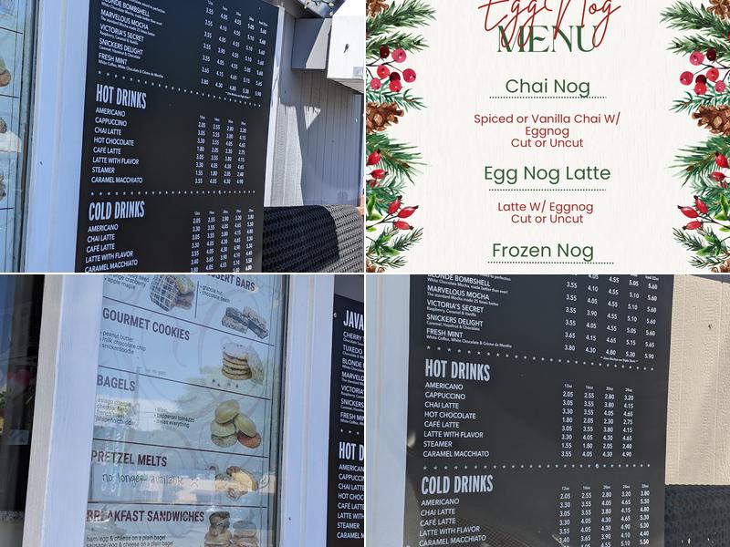 Java Jane Menu