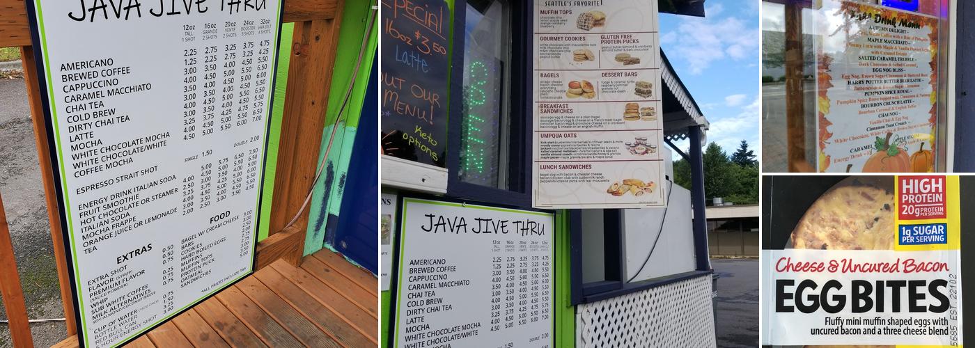 Java Jive Thru Espresso Menu
