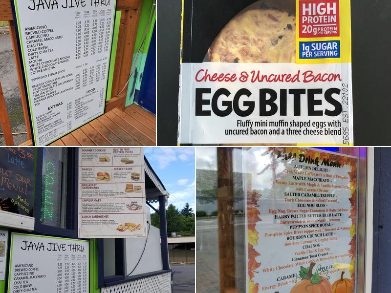 Java Jive Thru Espresso Menu