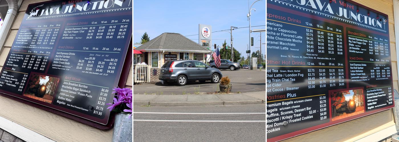 Java Junction espresso Menu