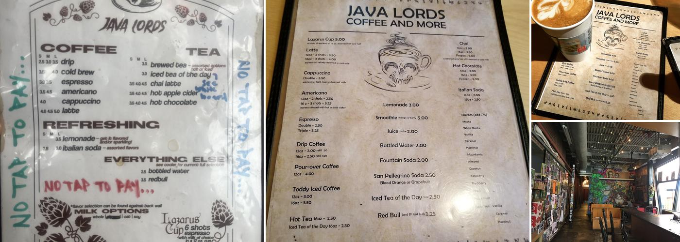 Java Lords Menu