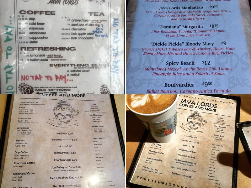 Java Lords Menu