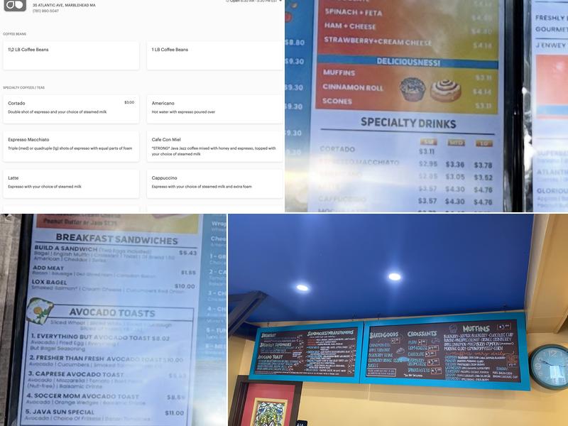 Java Sun Menu