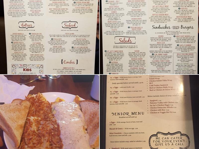 Jay Jay's Bistro Menu