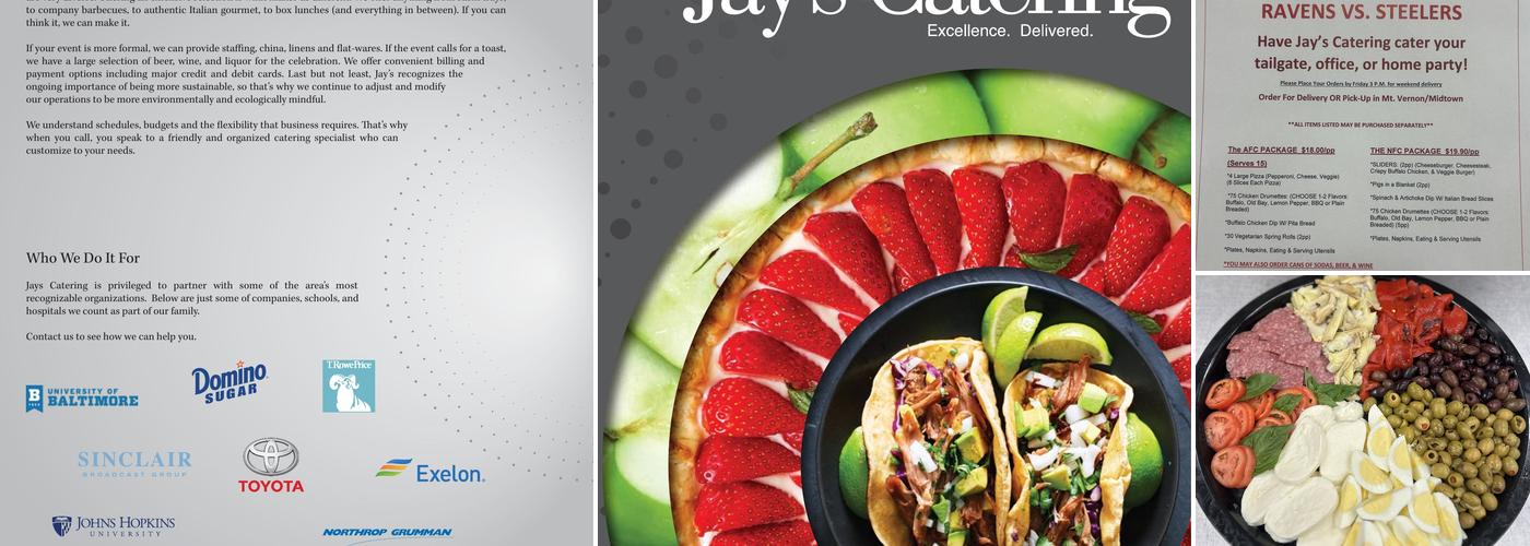 Jay's Catering Menu