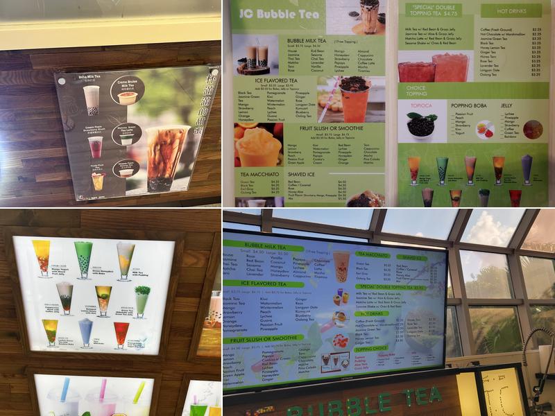 JC Bubble Tea Menu