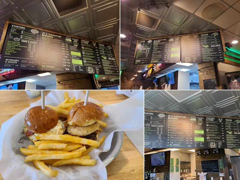 JC's Burger Bar Menu