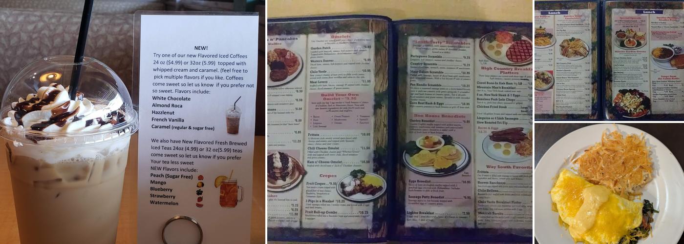 Jeb's Blueberry Hill Menu