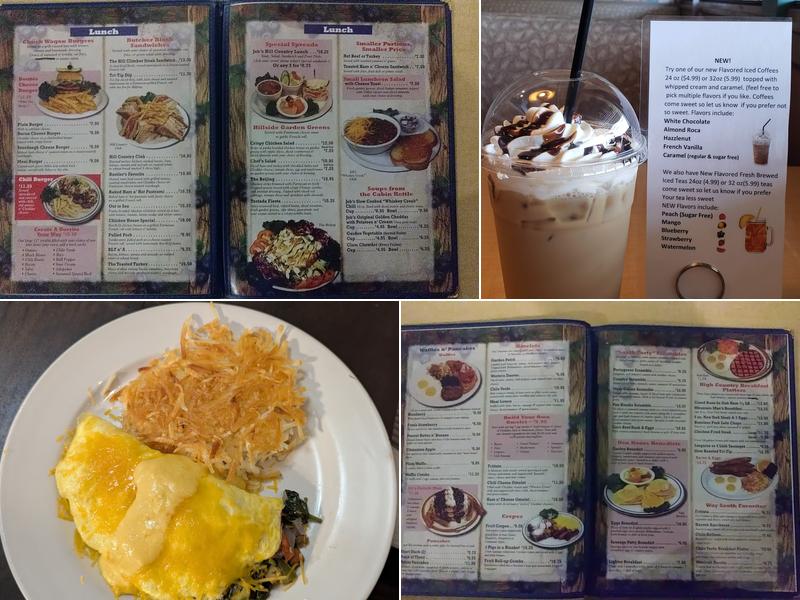 Jeb's Blueberry Hill Menu