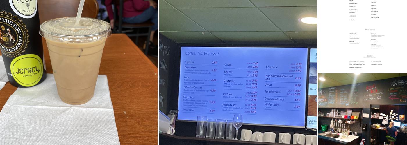 Jersey Java and Tea Co. Menu
