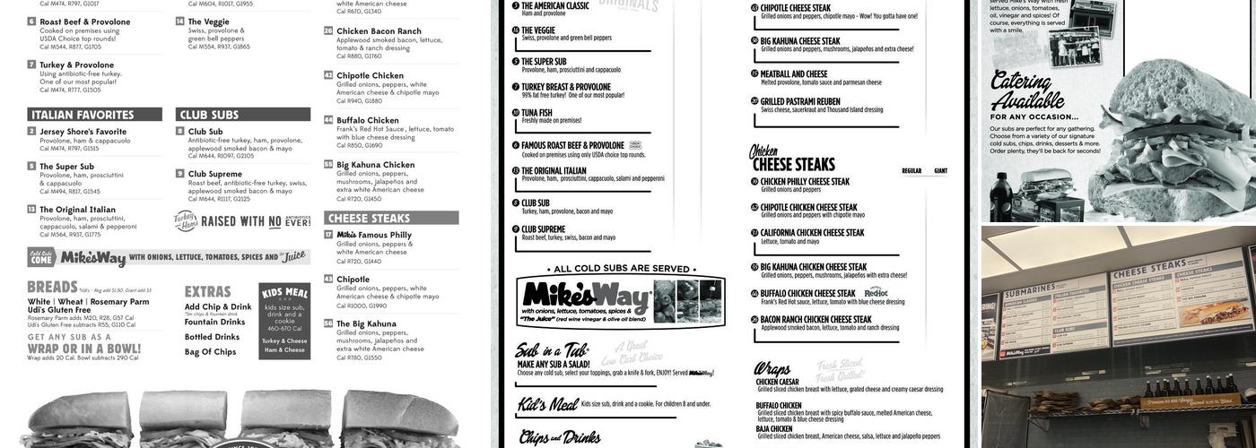 Jersey Mike's Subs Menu