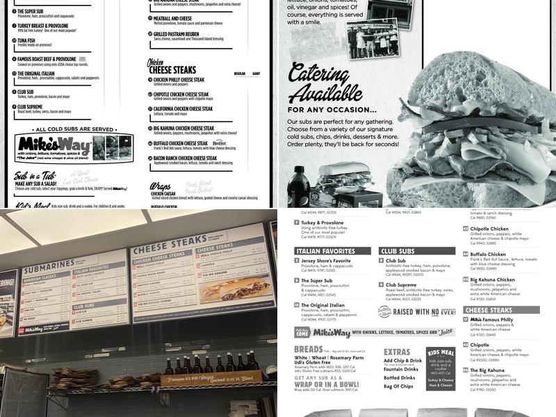 Jersey Mike's Subs Menu