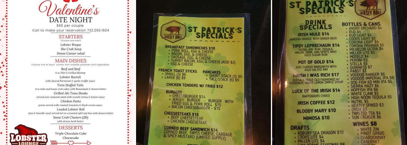 Jersey Roll Menu