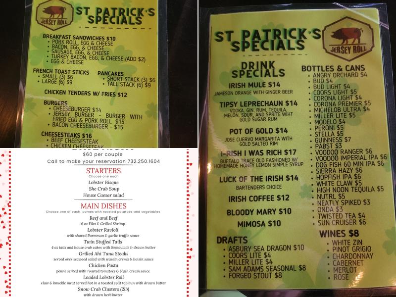 Jersey Roll Menu
