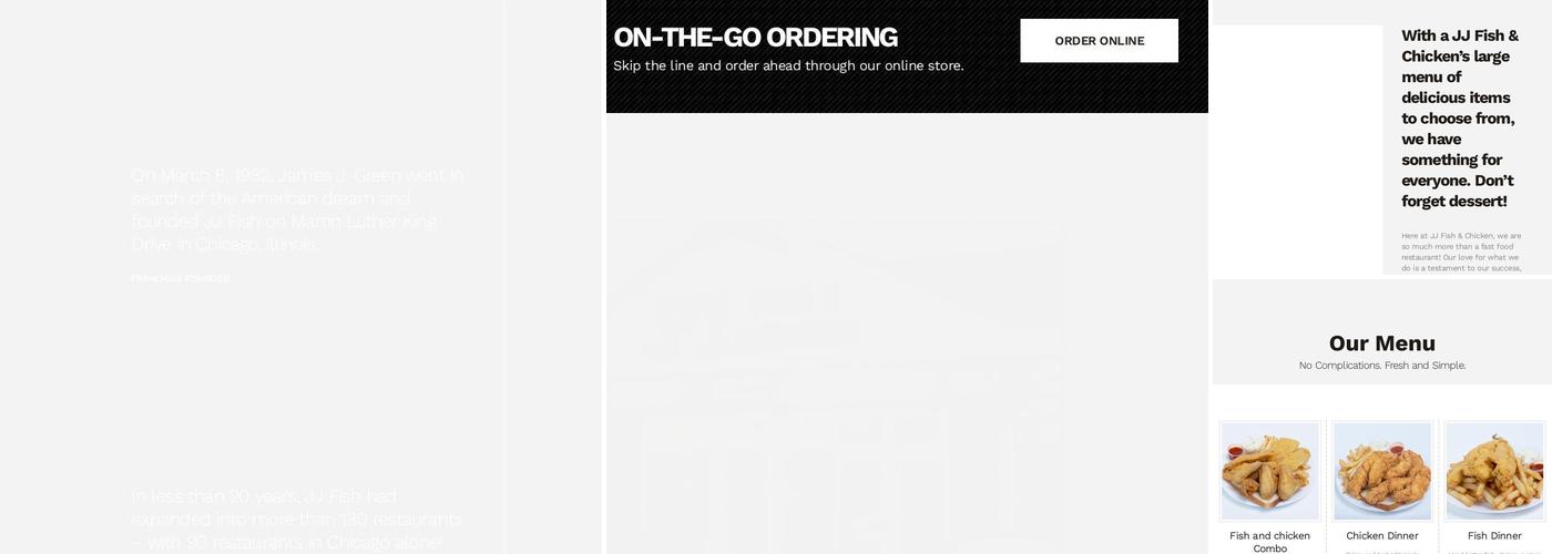 JJ Fish & Chicken Menu