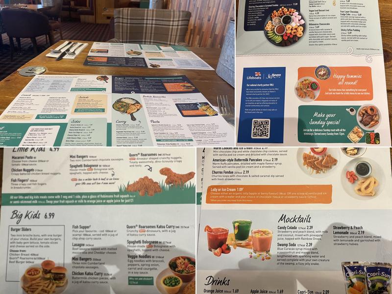 Huffkin of Hoo Restaurant Menu