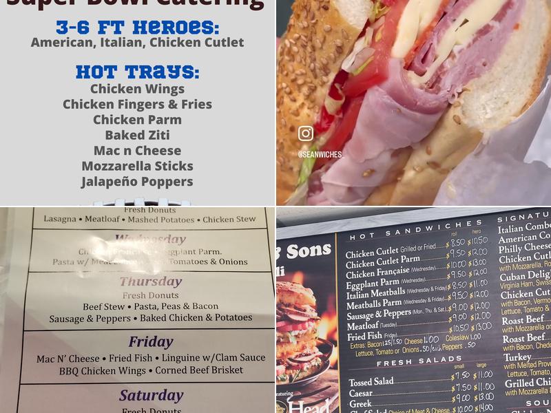 John & Sons Deli Menu