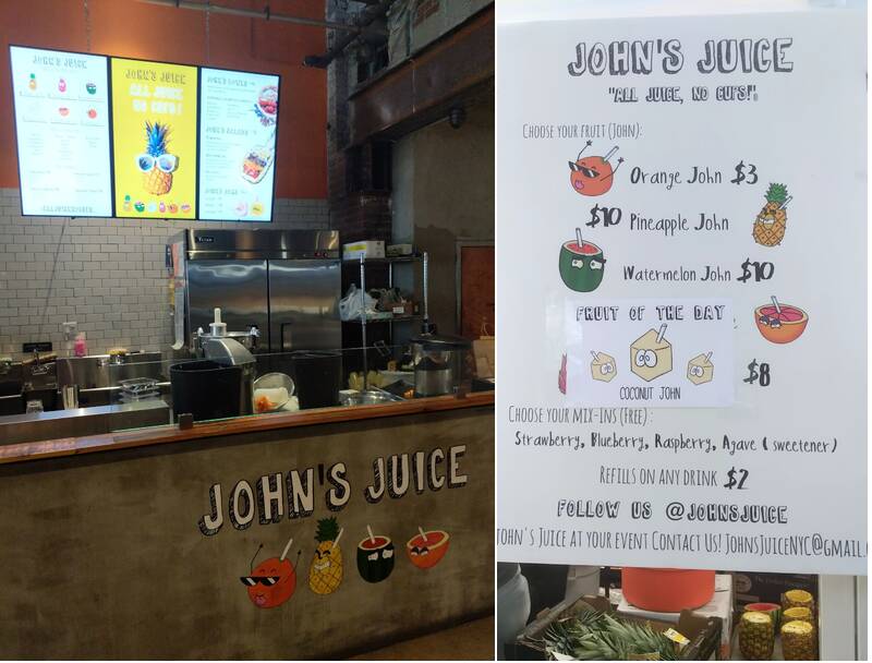 John’s Juice Menu