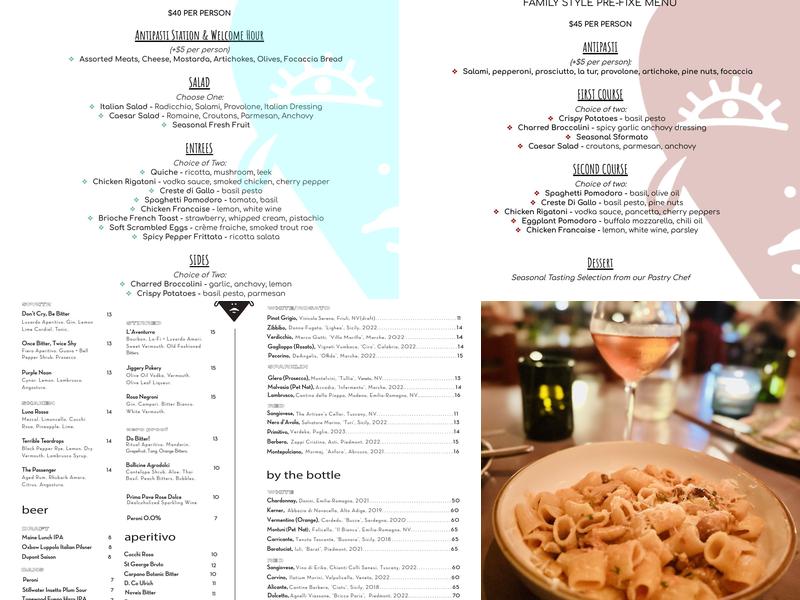 Cry Baby Pasta Menu