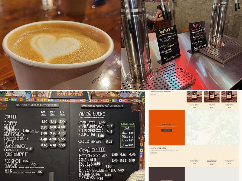 Jones Coffee Roasters Menu