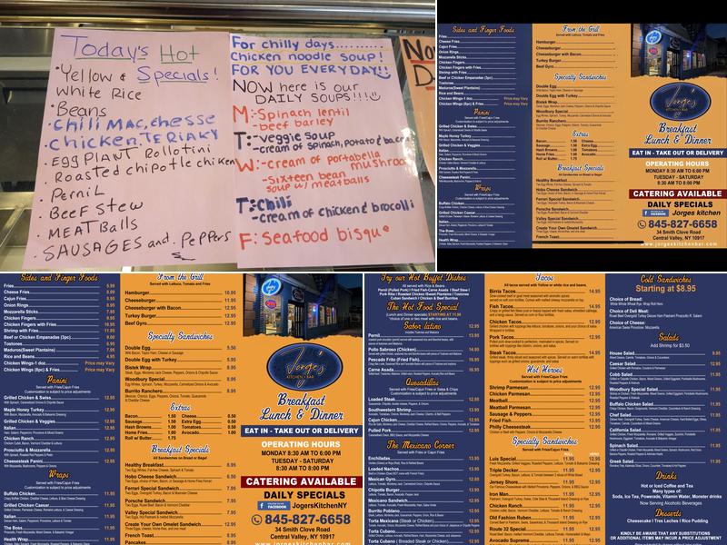 Jorge's Kitchen & Bar Menu