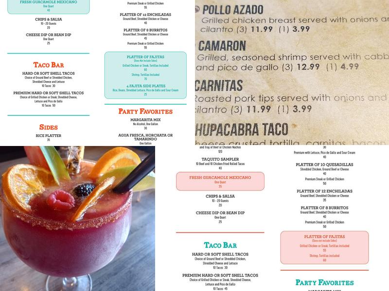 Jose Tequila's Mexican Grill And Cantina Menu