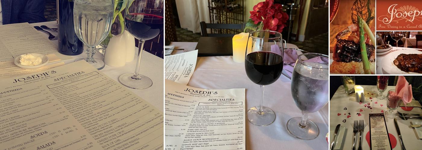 Joseph's Fine Dining Menu