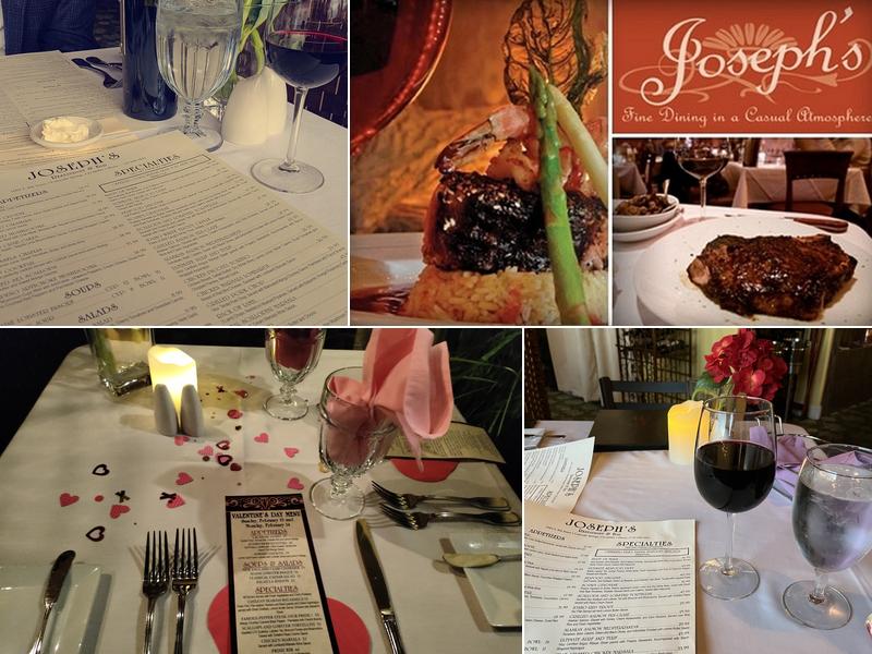 Joseph's Fine Dining Menu