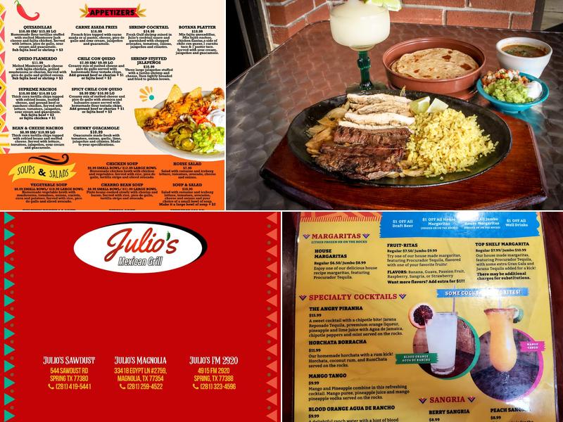 Julio's Mexican Grill Menu