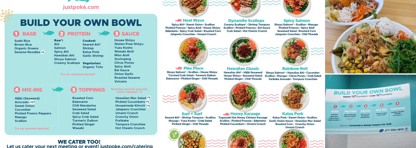 Just Poke Factoria Mall Menu