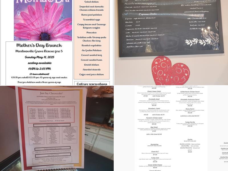 Just Say Cheesecake Menu
