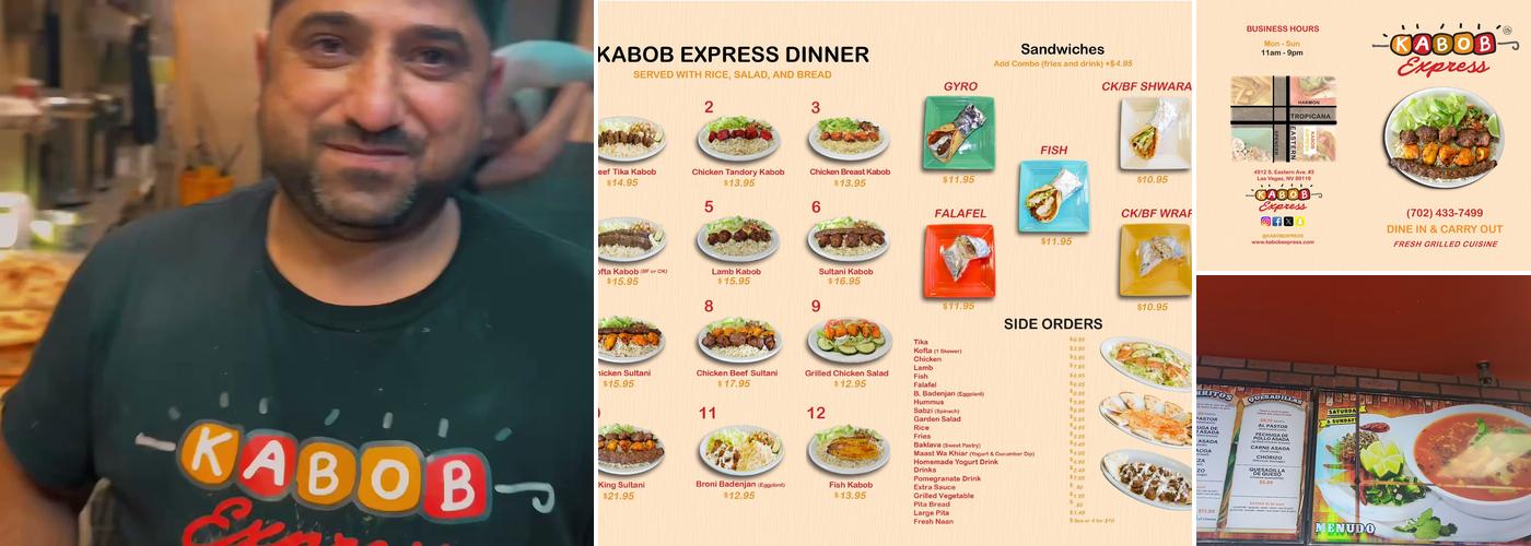 KABOB EXPRESS Menu