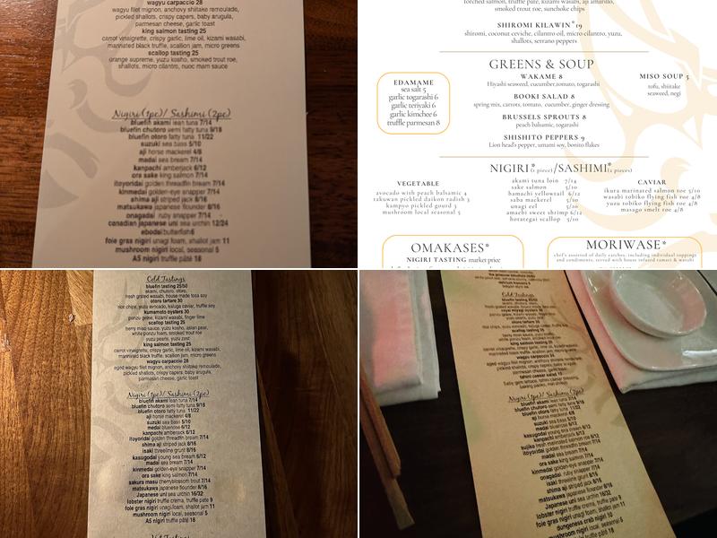 Kabooki Sushi - East Colonial Menu