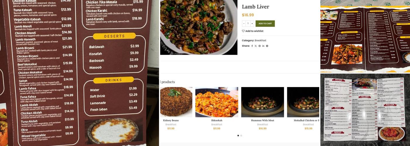Kabsah Menu